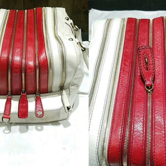 Dolce & Gabbana Lily XXL Leather Bag Ivory/Red - Picture 3 of 8